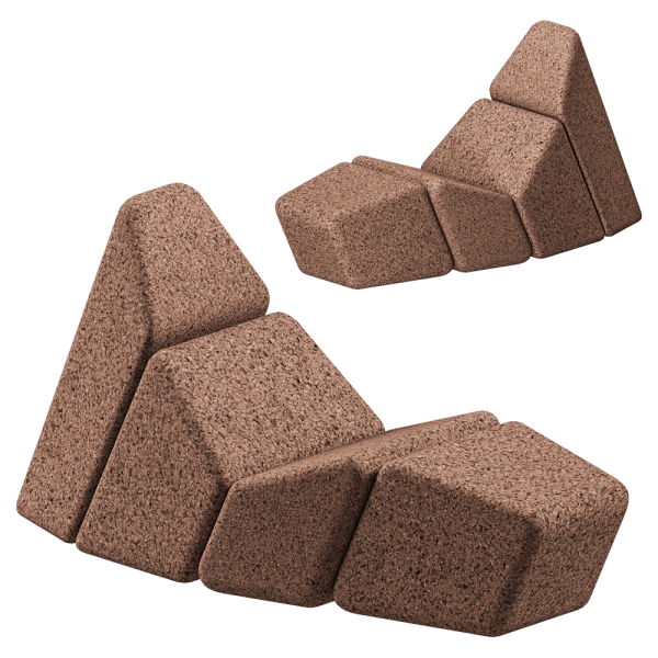 Blackcork Cacao系列手工休闲躺椅3D模型（OBJ,FBX,MAX）