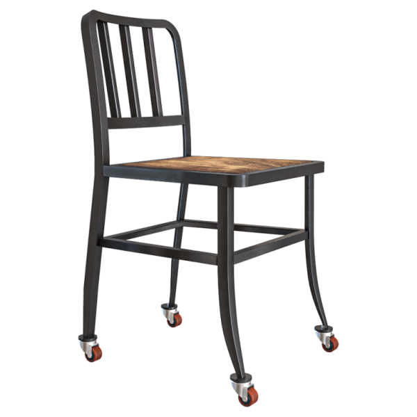 Heerenhuis Manufactuur金属滑椅 带滑轮的金属椅3D模型（OBJ,FBX,MAX）