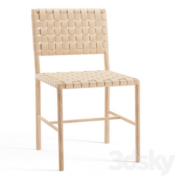 Greely皮革编织椅3D模型（OBJ,MAX）