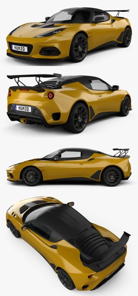 2020 Lotus Evora GT 430跑车3D模型（OBJ,FBX,MAX,C4D,LWO）