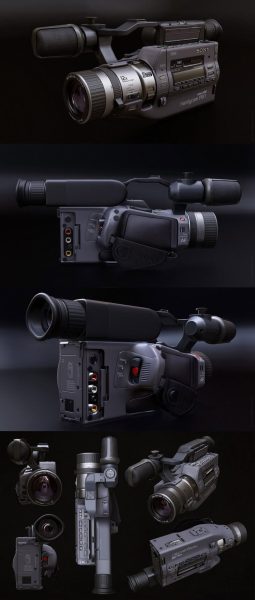 索尼Sony Hi8摄像机3D模型（OBJ,FBX,MAX）