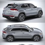 2021大众途昂Volkswagen Atlas Cross Sport R Line SUV汽车3D模型（OBJ,FBX,MAX,C4D,LWO）