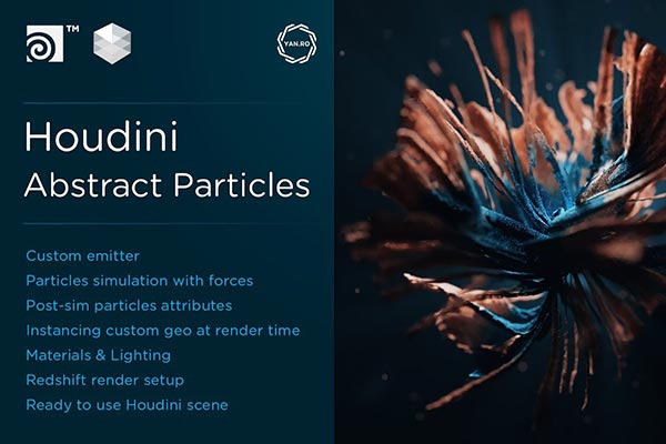 Houdini场景：抽象粒子教程-红移