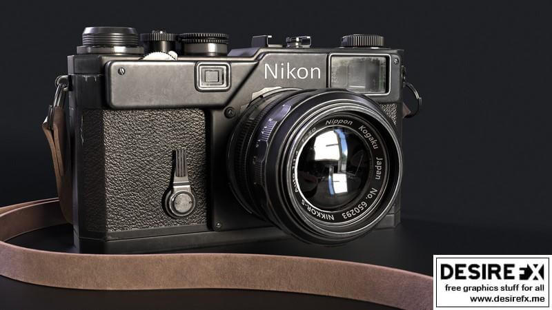 Сamera Nikon S3尼康S3照相机3D模型插图