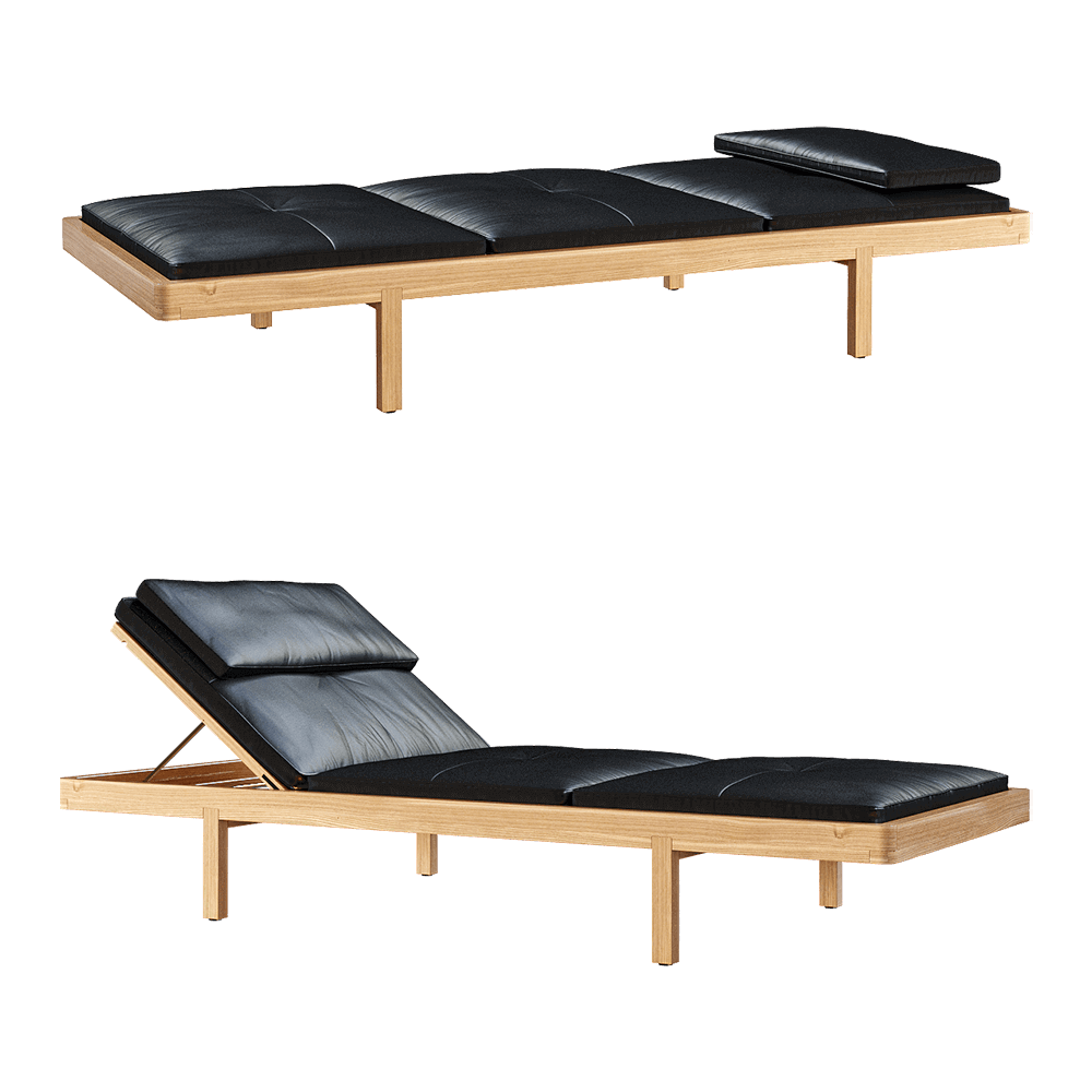 BassamFellows沙发床 躺椅3D模型（OBJ,FBX,MAX）插图