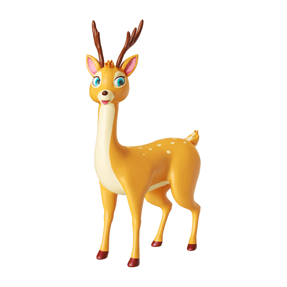 Toon Project鹿工艺品 摆件 圣诞装饰品3D模型（OBJ,FBX,MAX）插图