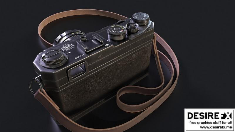 Сamera Nikon S3尼康S3照相机3D模型插图2