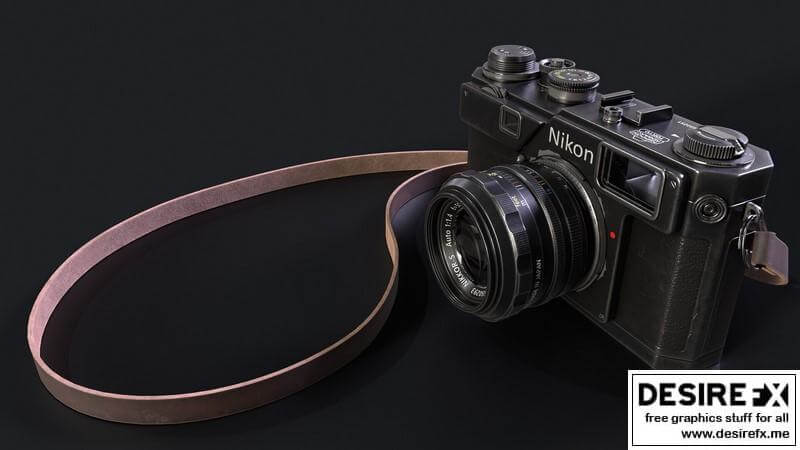 Сamera Nikon S3尼康S3照相机3D模型插图3