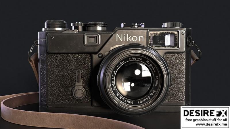 Сamera Nikon S3尼康S3照相机3D模型插图4