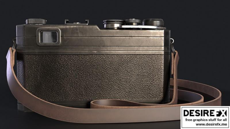 Сamera Nikon S3尼康S3照相机3D模型插图5