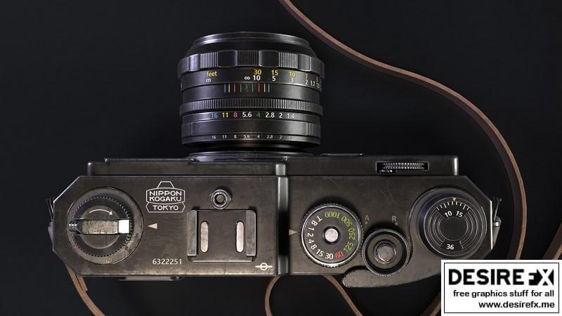 Сamera Nikon S3尼康S3照相机3D模型插图6