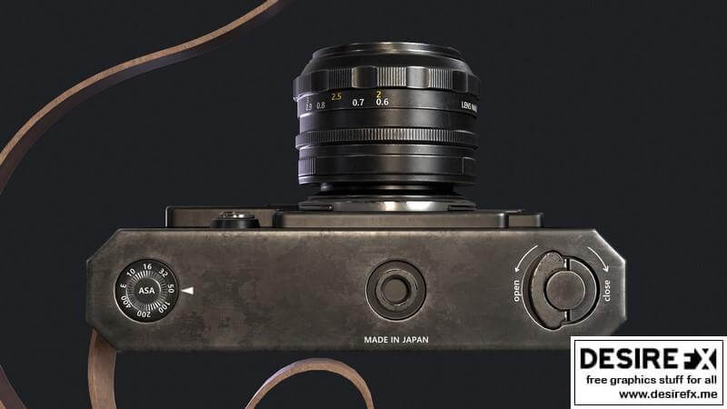 Сamera Nikon S3尼康S3照相机3D模型插图7