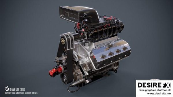 飙车 ProMod 引擎 Topfuel打洞机3D模型
