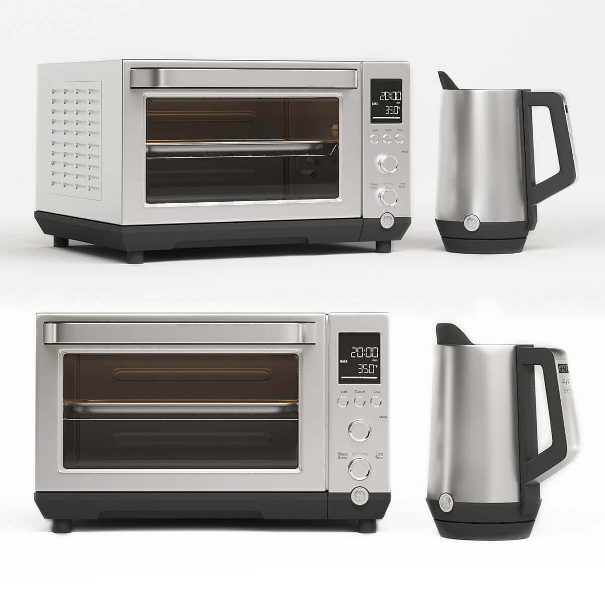 GE通用电气烤箱和水壶3D模型（OBJ,MAX）插图