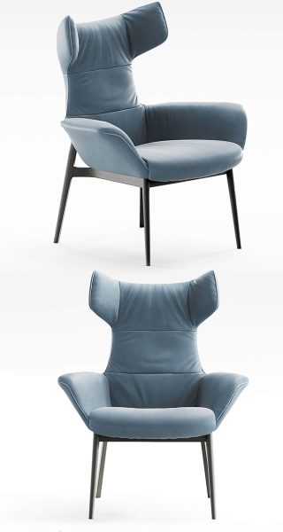 Natuzzi Aura高背休闲椅3D模型（FBX,MAX）