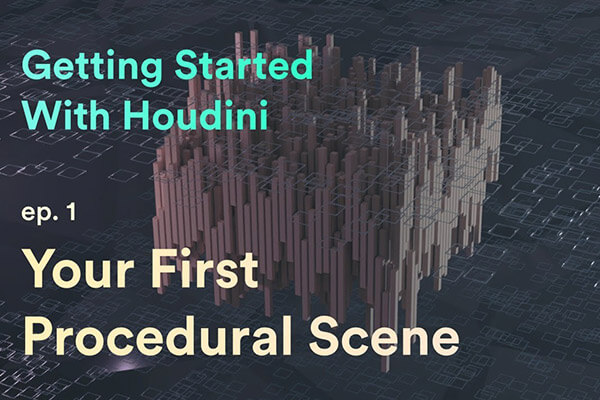 Houdini初级教程 ep.1：你的第一个程序化场景（中文字幕）