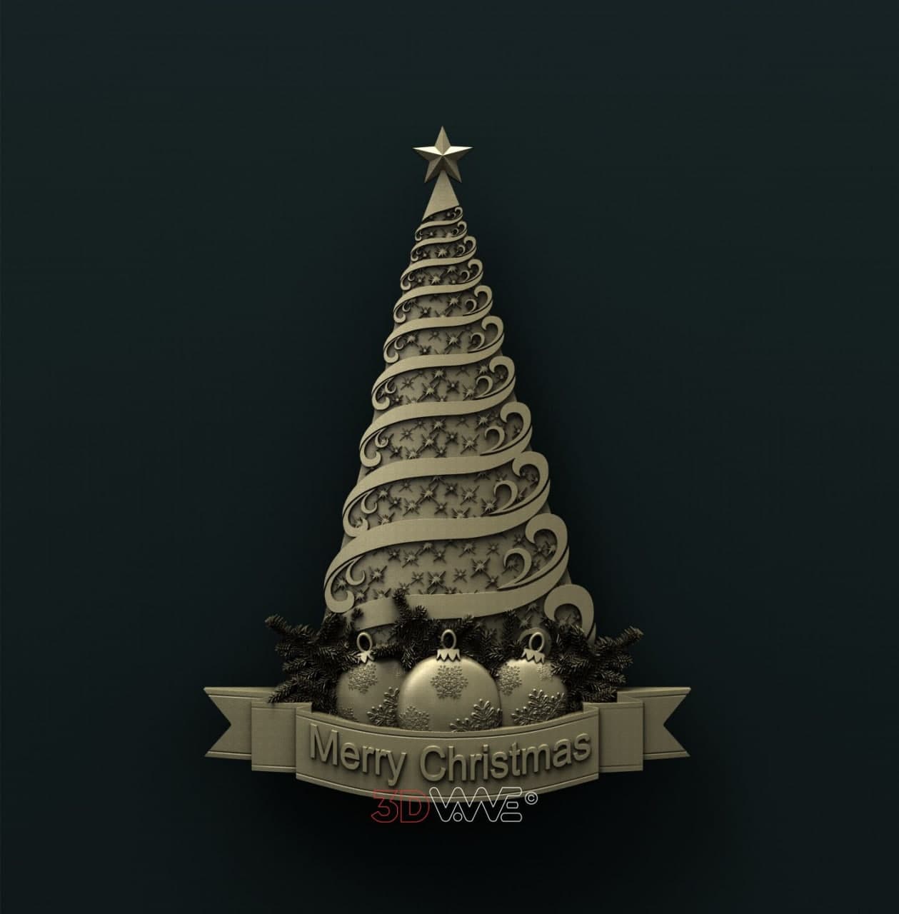 圣诞树装饰3D模型下载（Blend,OBJ,FBX,C4D）插图