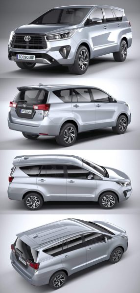 2021丰田Toyota Inovva Kijang SUV汽车3D模型（OBJ,FBX,MAX）