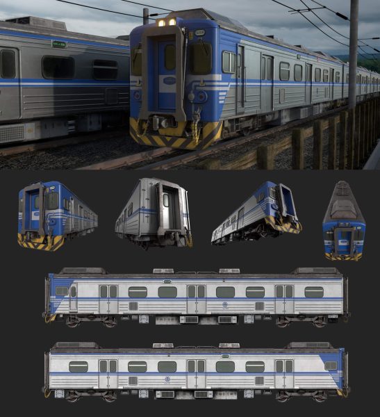 台铁EMU500列车3D模型（OBJ,FBX,MAX）