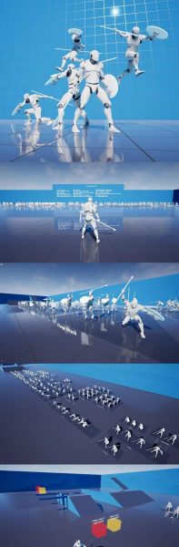 UE5虚幻引擎矛盾战斗风格的角色的基本动画