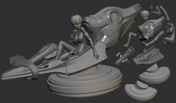 新世纪福音战士绫波丽Rei Ayanami – 3D 打印模型 STL