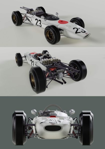 本田Honda RA272赛车3D模型（OBJ,FBX,BLEND）