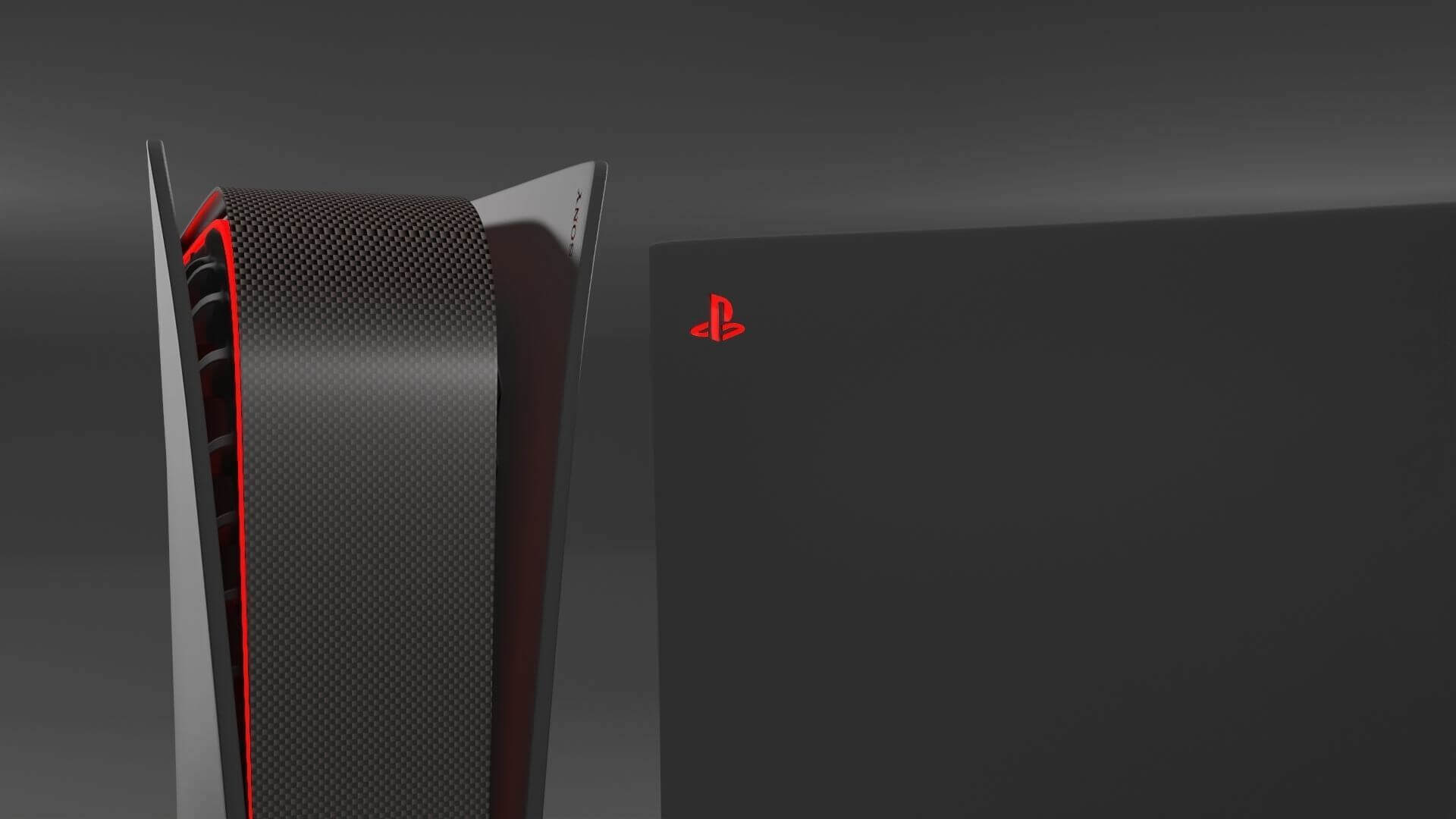 Playstation 5 – Sony PS5游戏机,PS5 3D模型下载（OBJ,FBX）插图3