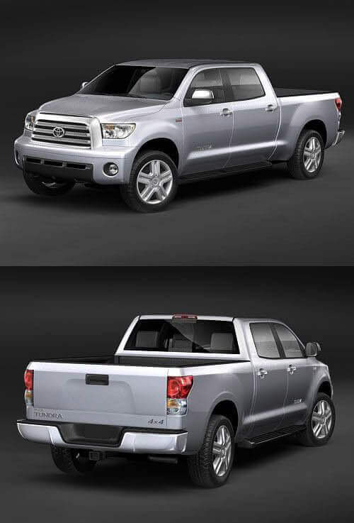 2008丰田Toyota Tundra皮卡车3D模型（OBJ,FBX,MAX,C4D,LWO）插图
