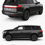 Lincoln Navigator Black Label 2020林肯领航员黑标SUV汽车3D模型（OBJ,FBX,MAX,C4D,LWO）