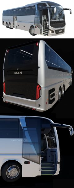 MAN Lion’s Coach旅游大巴3D模型（OBJ,FBX,MAX）