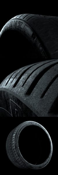C4D OC版超真实的轮胎材质纹理+模型下载（C4D,FBX）