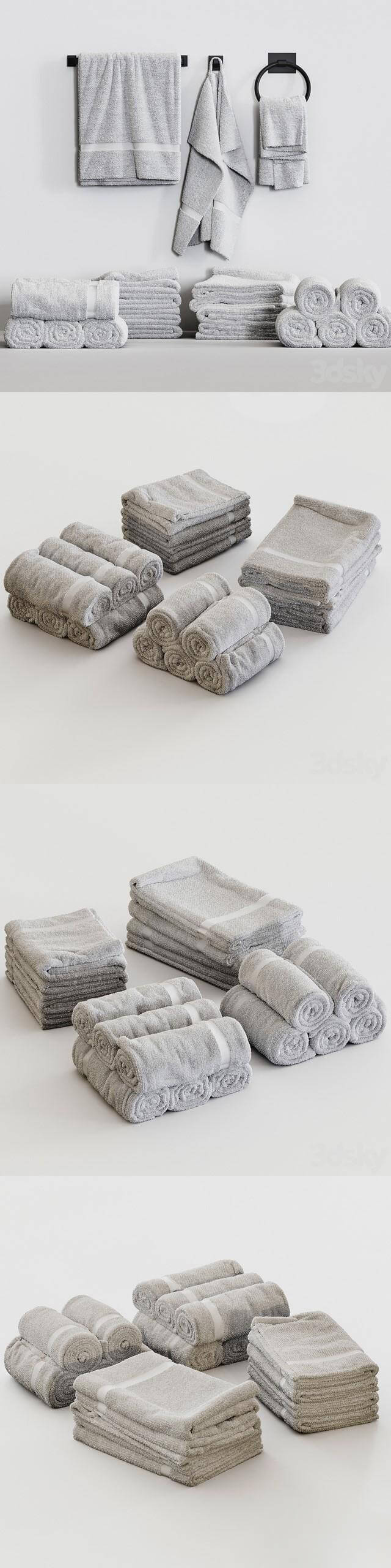 毛巾 02 3D 模型MAX | FBX | OBJ | TEX插图