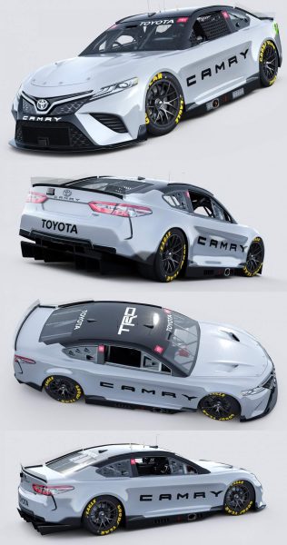 2022丰田凯美瑞Toyota Camry Nascar Nextgen跑车3D模型（OBJ,FBX,MAX）