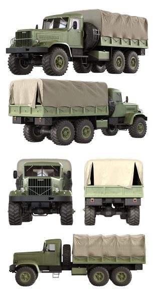 KrAZ-214军用卡车3D模型（MAX）