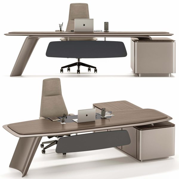 Gramy MG011经理办公桌椅 办公室家具3D模型（OBJ,MAX）