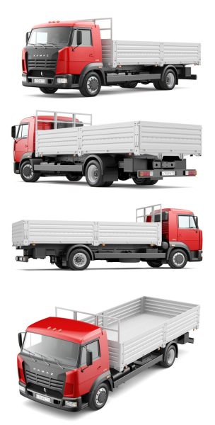 KAMAZ 4308卡车3D模型（OBJ,FBX,MAX）