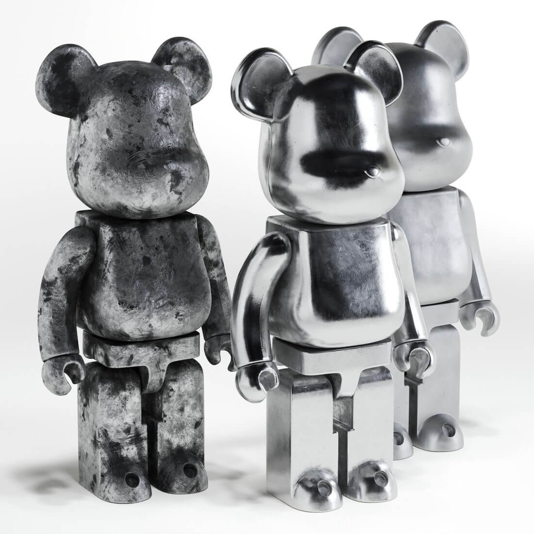 Bearbrick金属熊手办潮玩3D模型（OBJ,FBX,MAX）插图