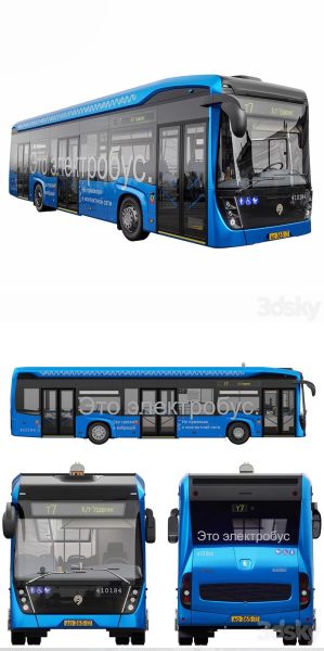 Electrobus Kamaz 6282 – 纯电公交车3D模型（MAX | FBX | OB）