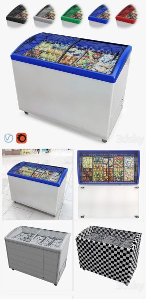 冰淇淋雪糕冰柜3D模型（max,fbx）