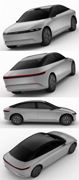 2023款索尼电动汽车3D模型（OBJ,FBX,MAX）