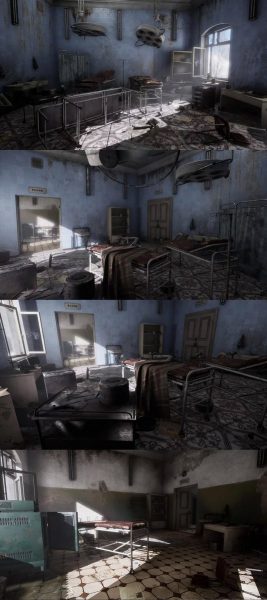 废弃的苏联医院妇产医院游戏场景模型-虚幻引擎