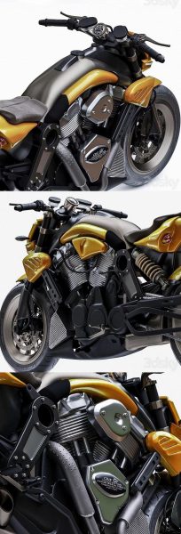 高端CR&S Duu摩托车3D模型（MAX | FBX | OBJ ）