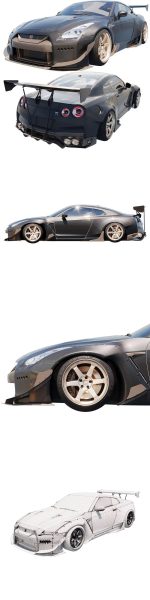 日产 R35  GT-R汽车3D模型（MAX | FBX | OBJ | TEX）