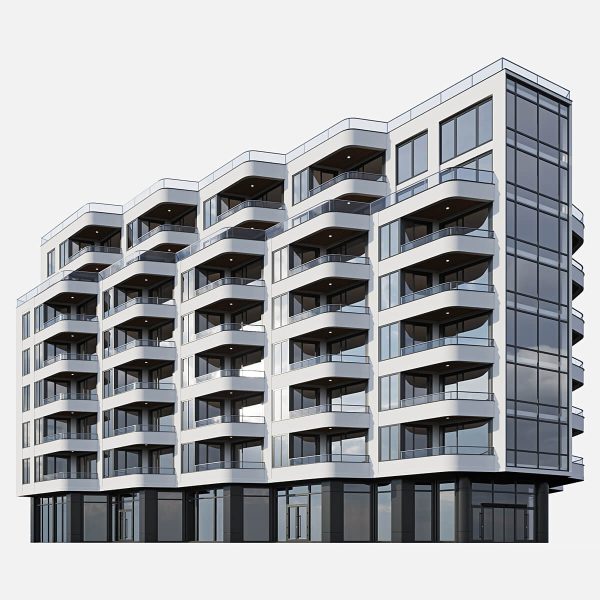 时尚高端现代公寓住宅3D模型（OBJ,FBX,MAX）