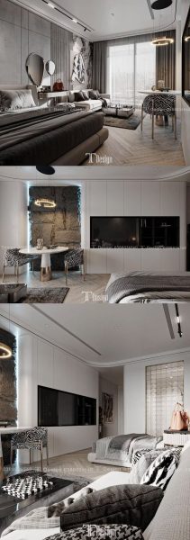 时尚高端专业的高品质公寓装修3D模型（MAX）