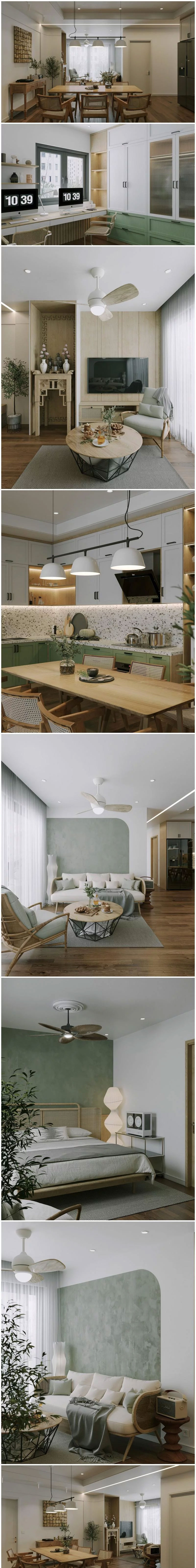 时尚清新简约风格的Nguyen Duc Anh公寓内部3D模型场景-MAX插图