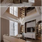 时尚高端奢华的卧室内部 Tran Tien Viet – 别墅装修场景3D模型-MAX
