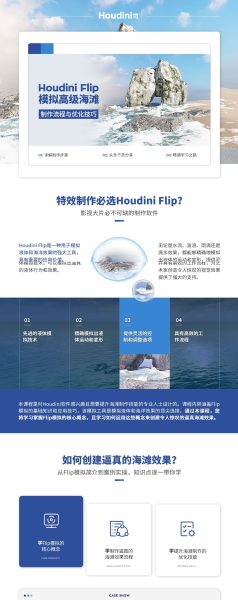 Houdini Flip 模拟高级海滩-制作流程与优化技巧