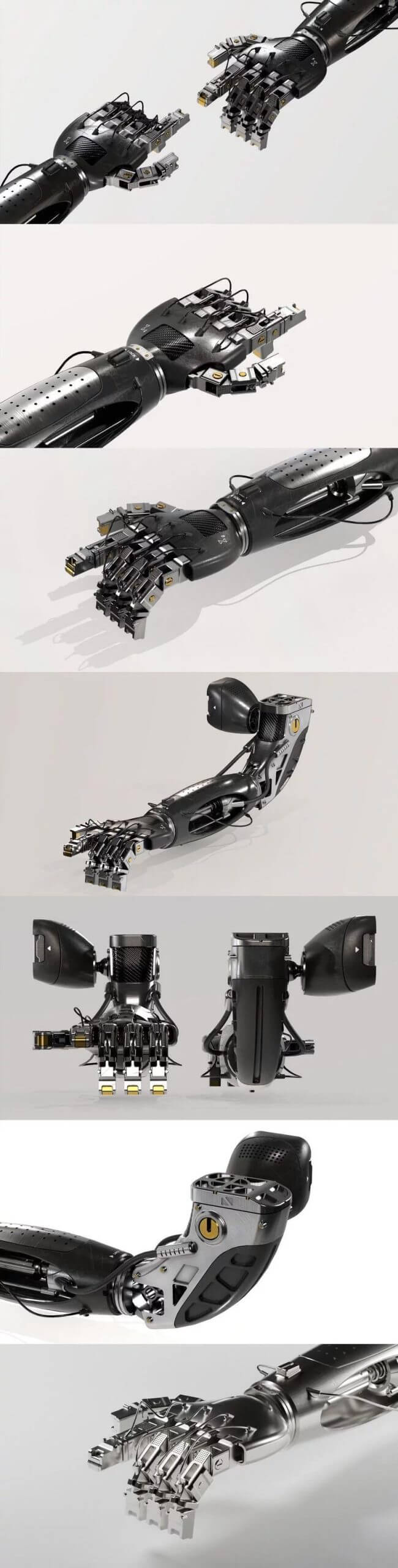 高品质的少见稀有的机器人机械臂3D模型-MAX | FBX | OBJ插图