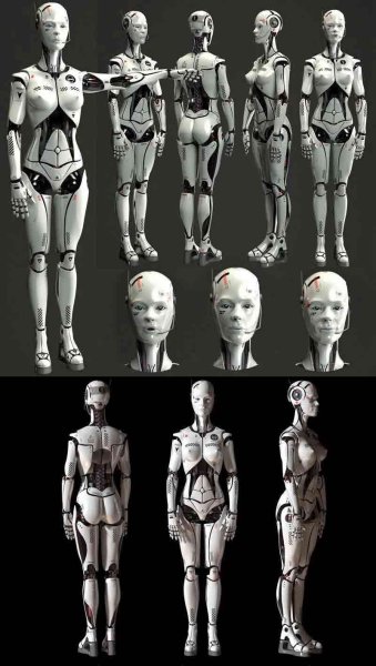 机器人女孩3D模型-MAX | FBX | OBJ
